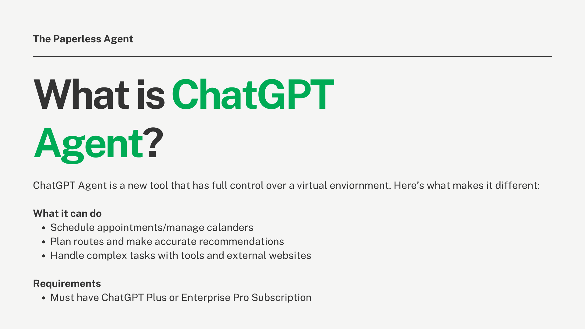 what is chatgpt agent
